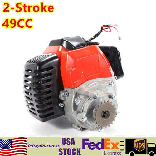 2 Stroke 49cc Engine Motor Pull Start For Pocket Mini Bike Gas Scooter ATV NEW！