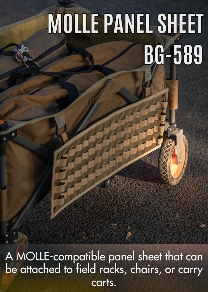 MOLLE Panel Sheet for Camp Table Field Rack Loop Tactical BG-589