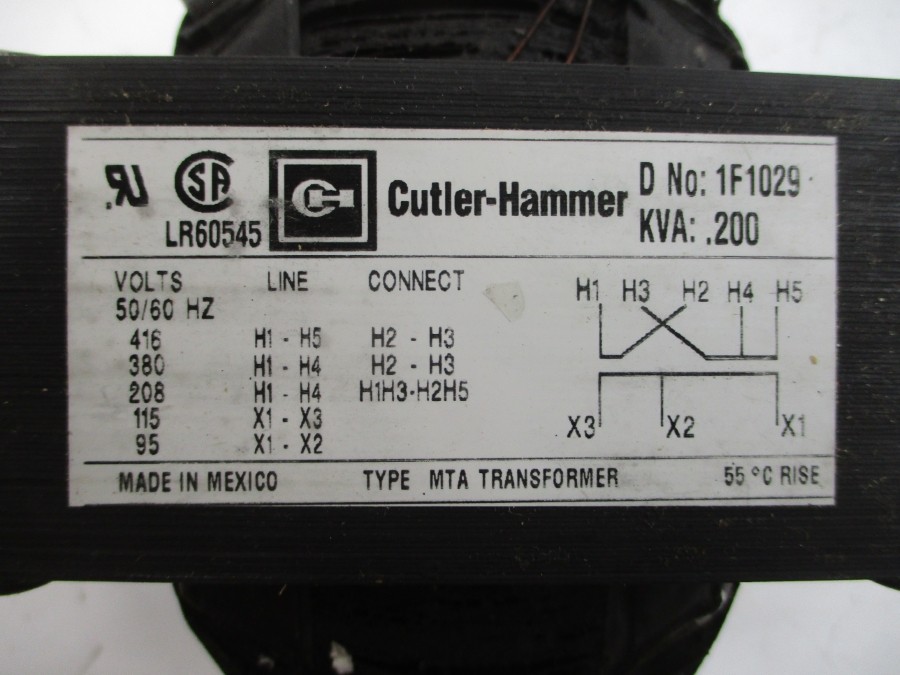 CUTLER HAMMER 1F1029 416V NSNP