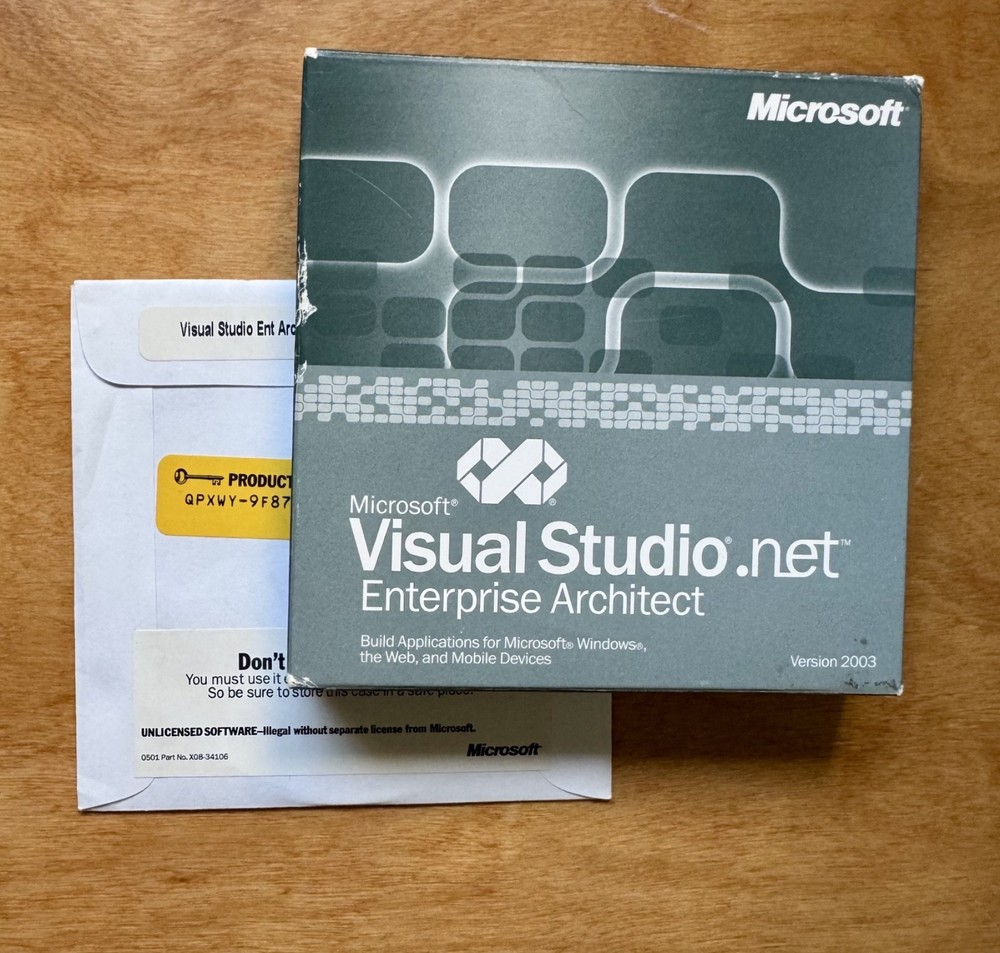 Microsoft Visual Studio .NET Enterprise Architect 2003 Upgrade with Prod Key