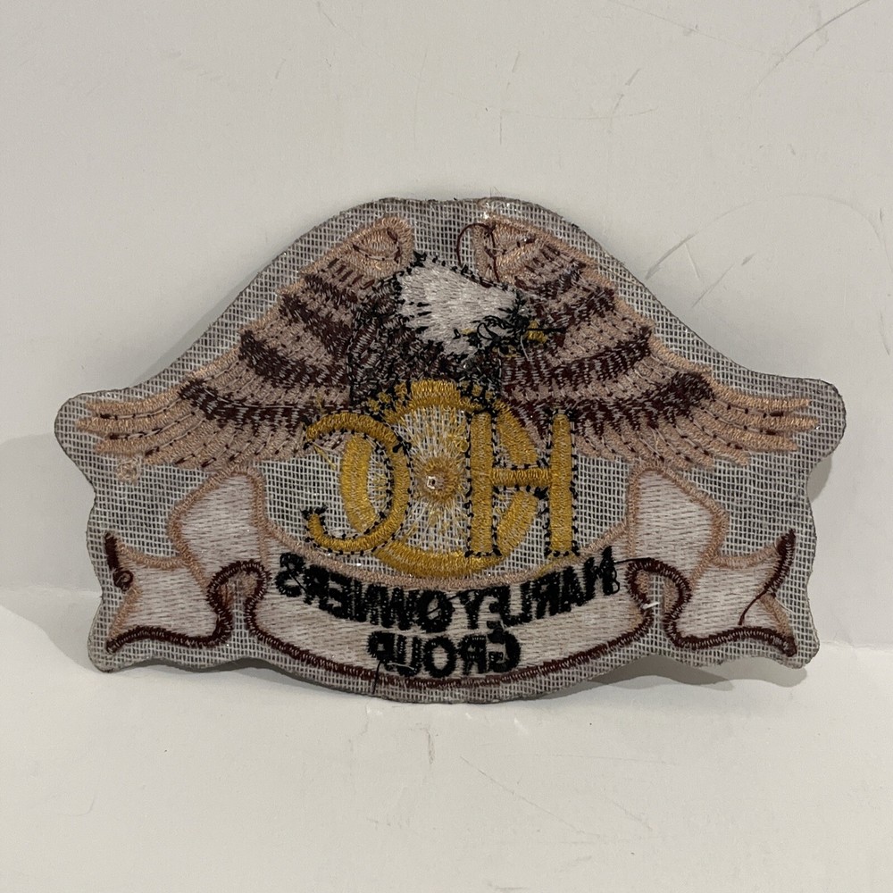 HOG HARLEY DAVIDSON Motorycycle Owners Group Embroidered Eagle Jacket 5" Patch