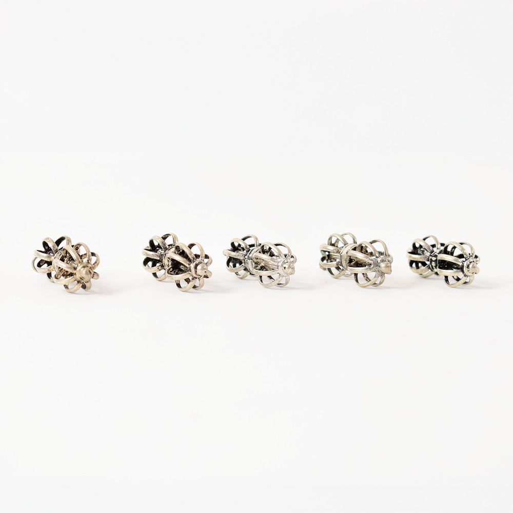 5 Tibetan Silver Dorje Pendants