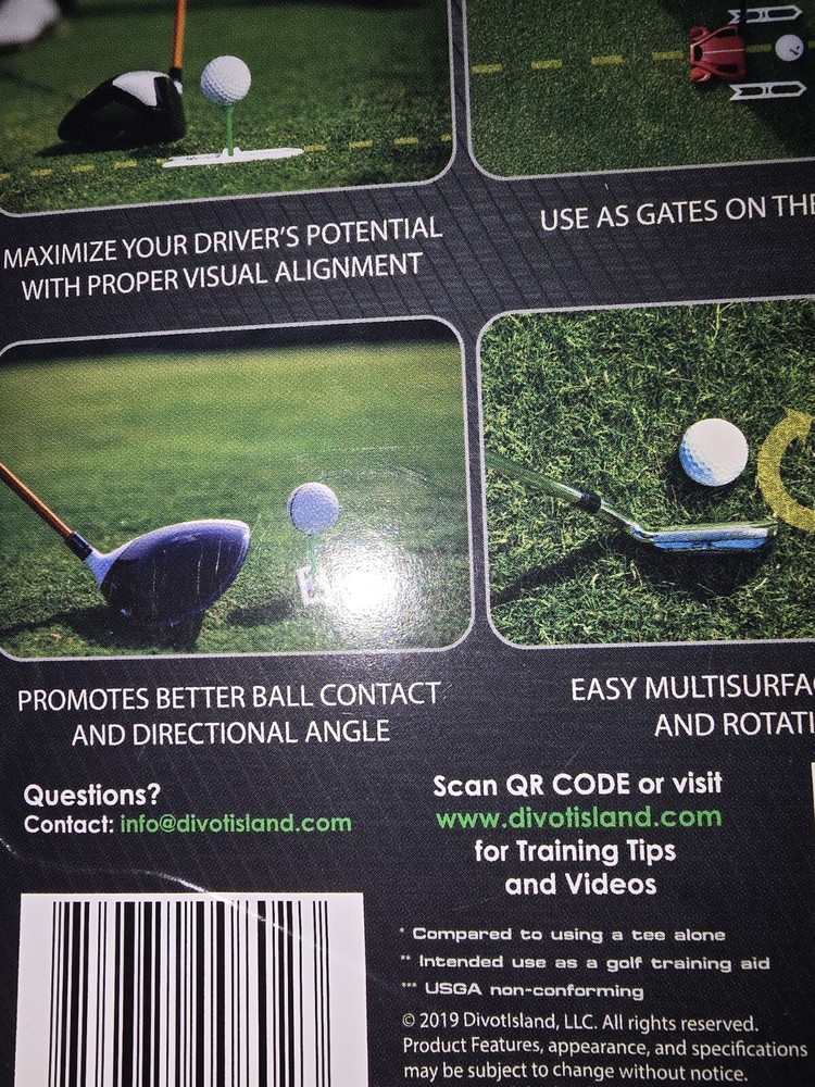 Golf Aiming Trainer Tee Swing Logic Efx-1 Target And Alignment Tool Unused