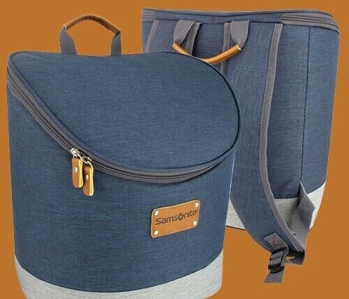 Samsonite Backpack Cooler Blue Insulated Waterproof, Padded Straps, Carry Handle