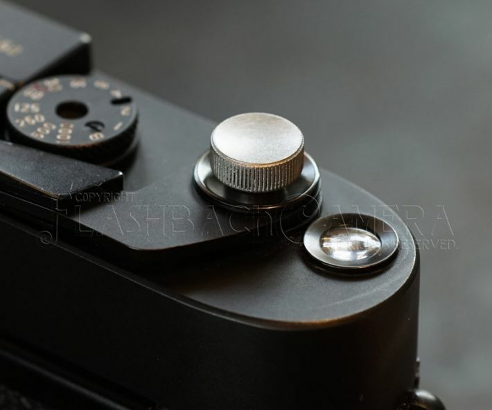 NANIGASHI Shutter Release Button BRASS SILVER ' LARGE '  L Size #015203