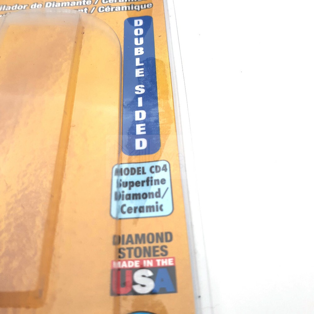 Eze-Lap Knife Sharpener Super Fine Diamond & Ceramic Side Measures 4" x 3/4"