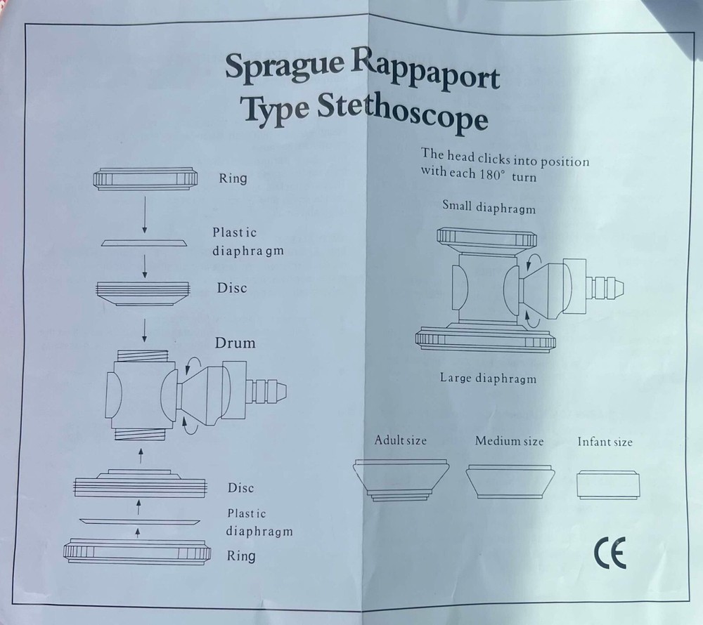 SPRAGUE RAPPAPORT Stethoscope Kit