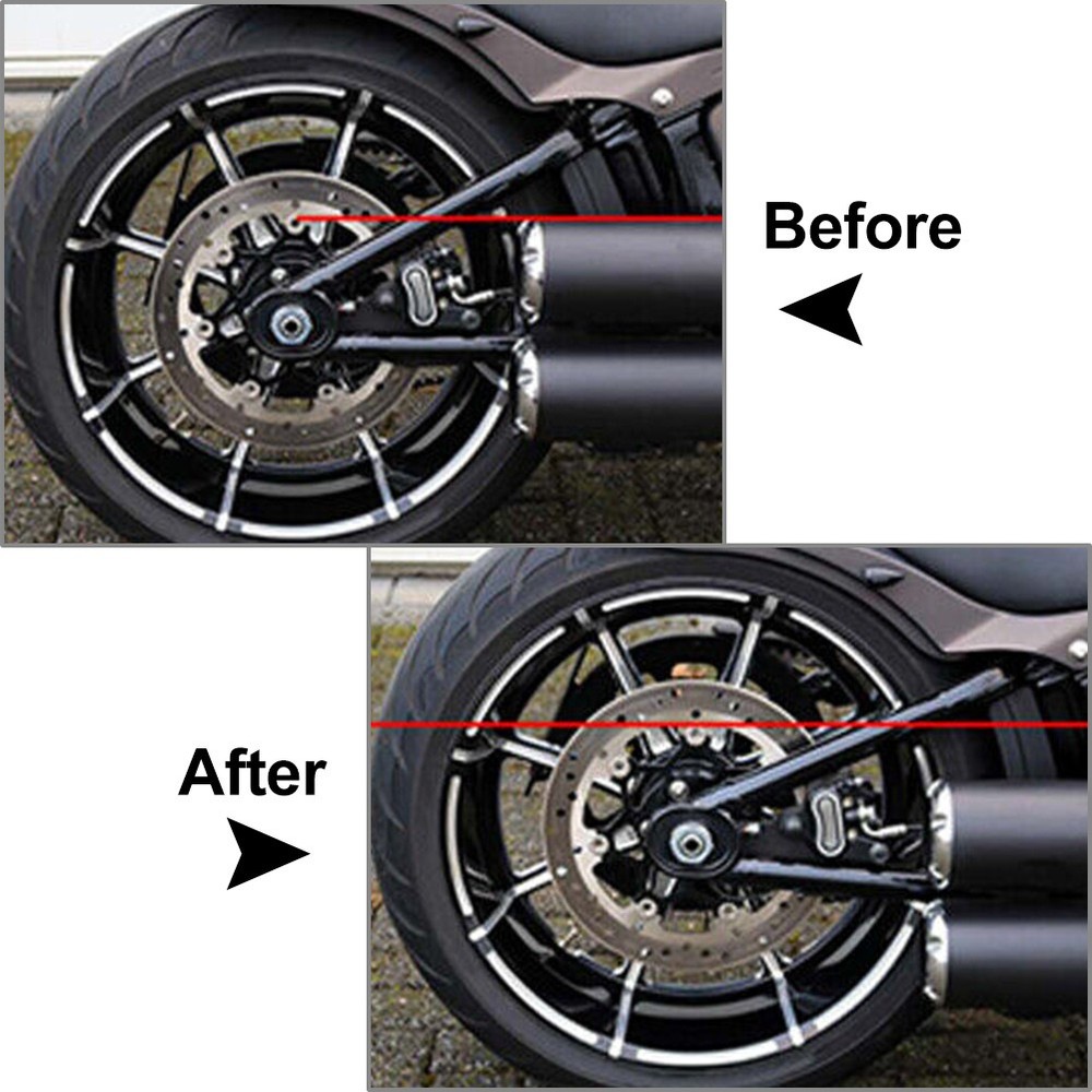 Shock Lowering Kit Without Remote Pre-load Adjuster For Harley M8 Softail Models