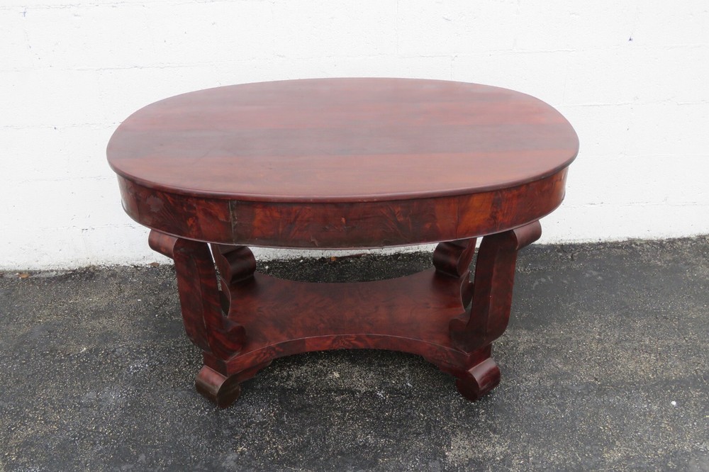 Early 1900s Empire Writing Office Desk Console Table 3844