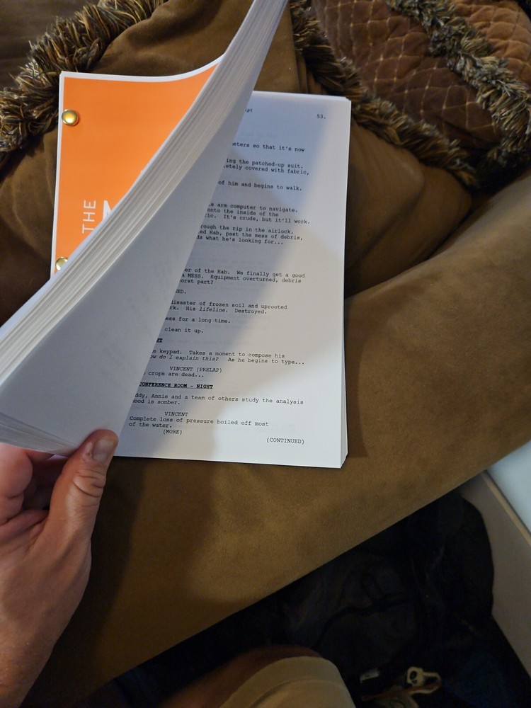 Jessica Chastain Signed Script - The Martian - JSA