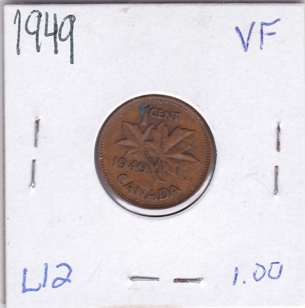 1949 Canada One Cent L12