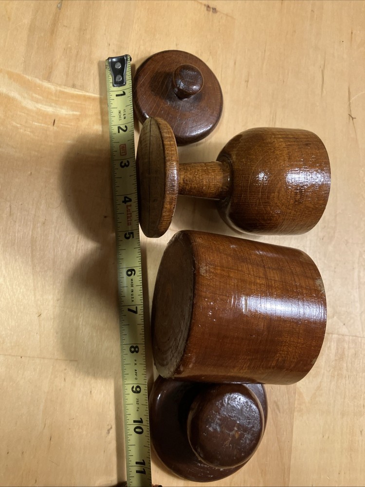 Set Of Wood Canister Handmade