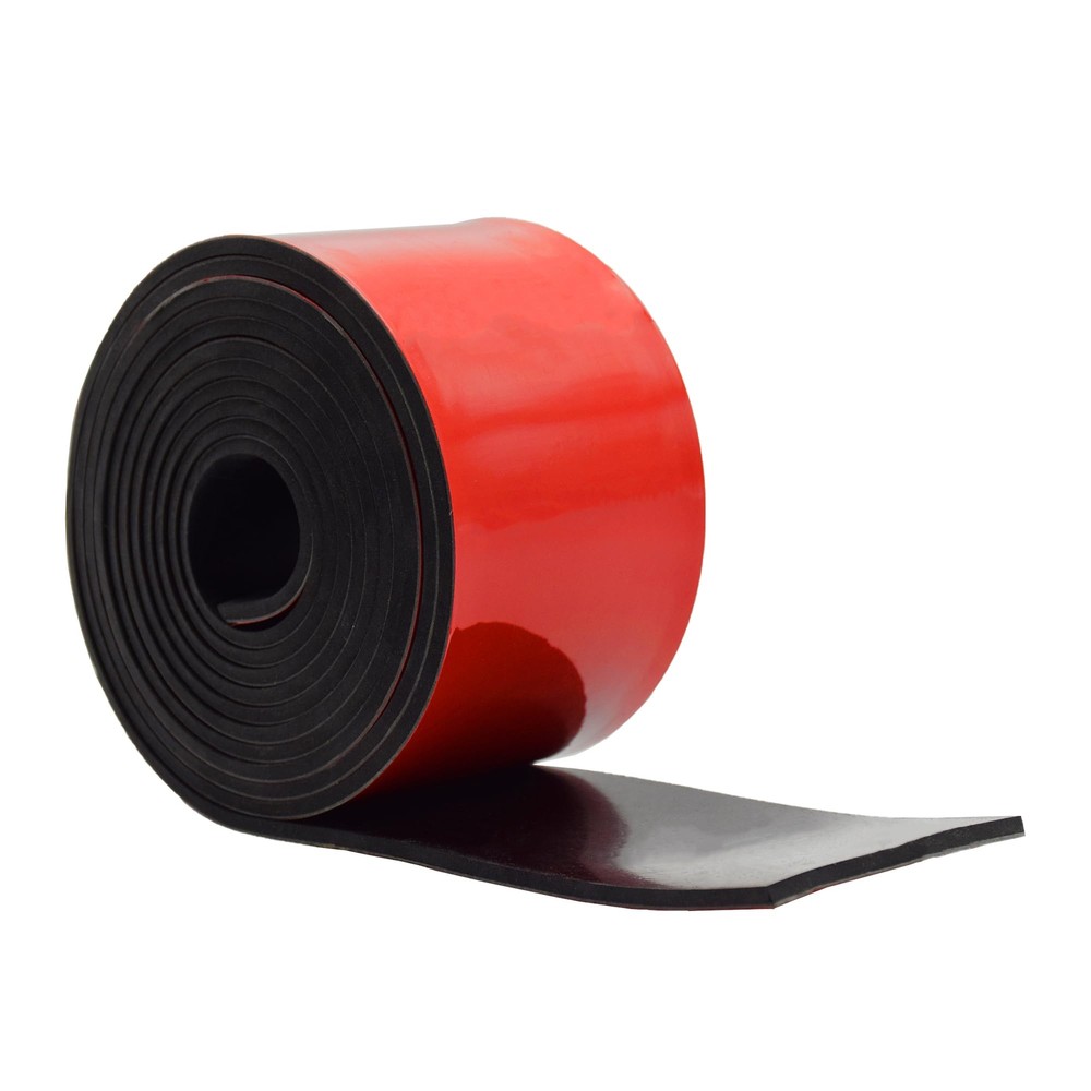 Solid Neoprene Rubber Strips with Adhesive Backing 1/8 .125" Thick x 3" Wide ...