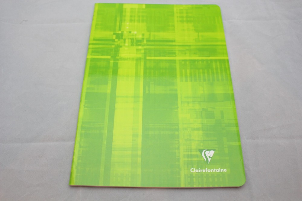 Clairefontaine Staplebound Notebook  8" X 11" Lined Green