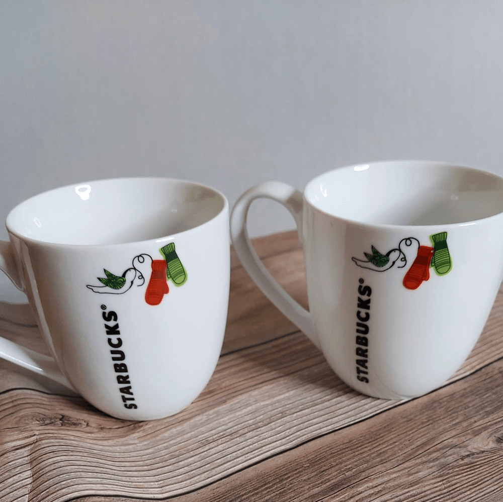 Starbucks white Christmas cups