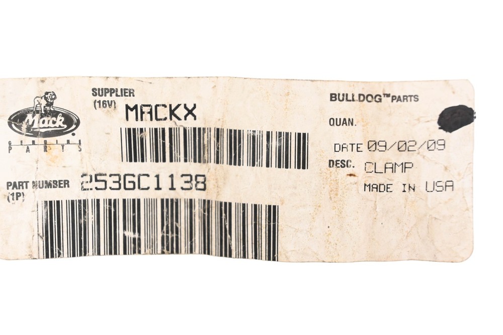 Mack 253GC1138 Clamp NOS