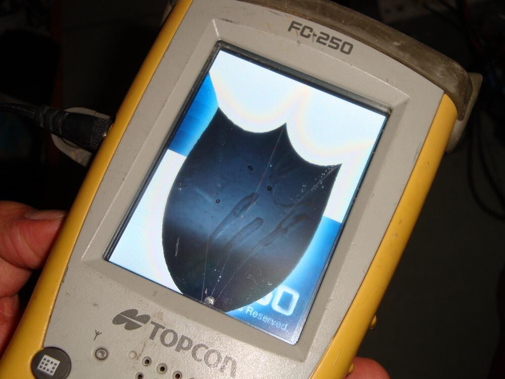 LCD Damage Can Enter System Topcon FC-250 Field Data Collector Controller