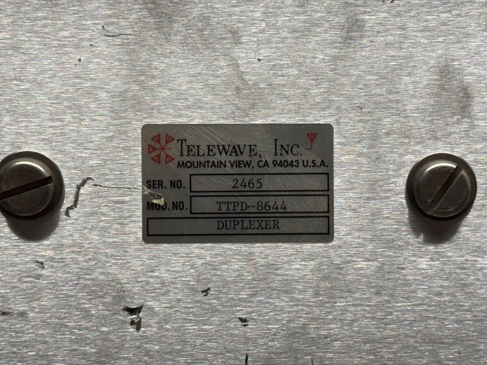 Telewave TTPD-8644 Duplexer - P43