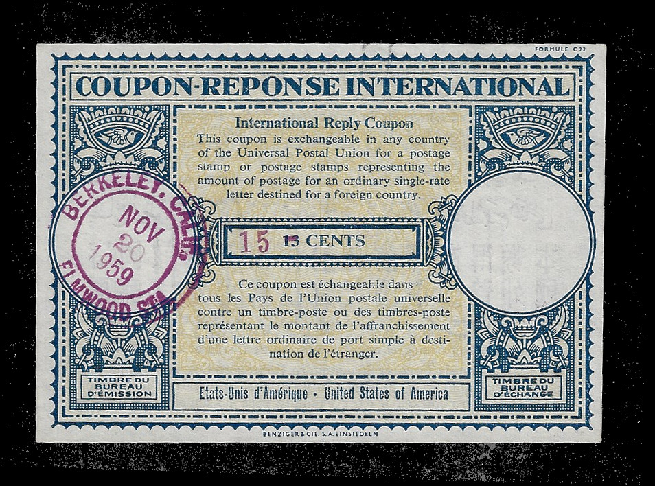 US  Scott IRC 15, Very Fine, SCV $6.00