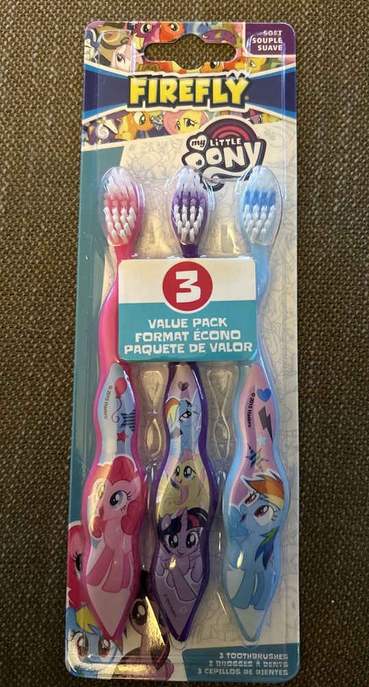 MY LITTLE PONY 3 pack CHILDRENS TOOTHBRUSHES