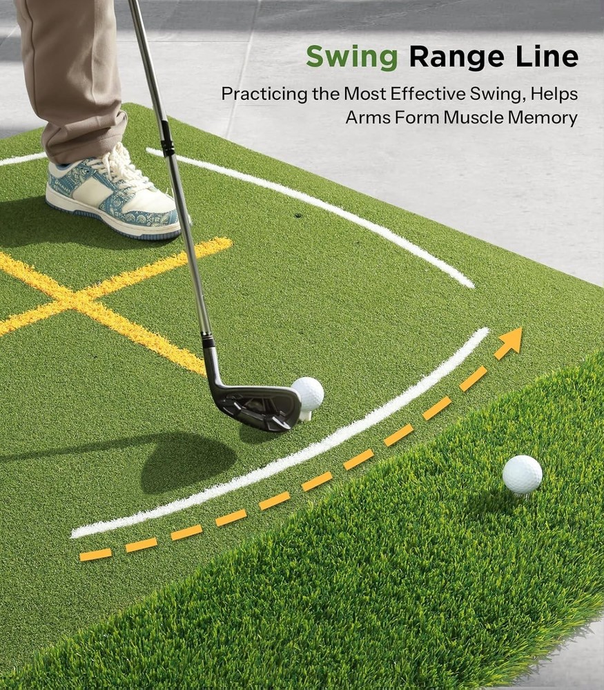 5 x 5 Golf Hitting Mat | Turf for Realistic Practice Experience