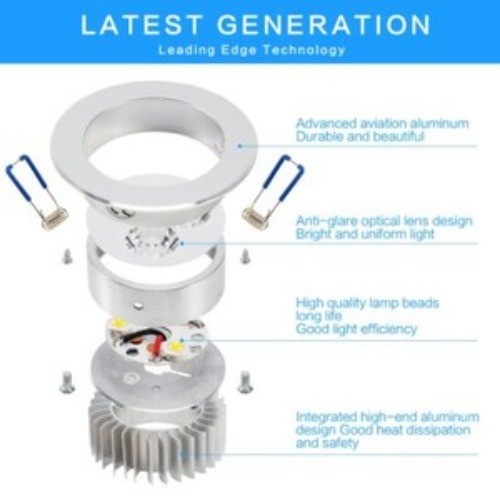 10-40PCS Downlight Dimmable LED Recessed Ceiling Light Spotlight Drivers US