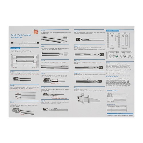Smart Motorized Curtain Track With Remote Control Electric Curtain Track White