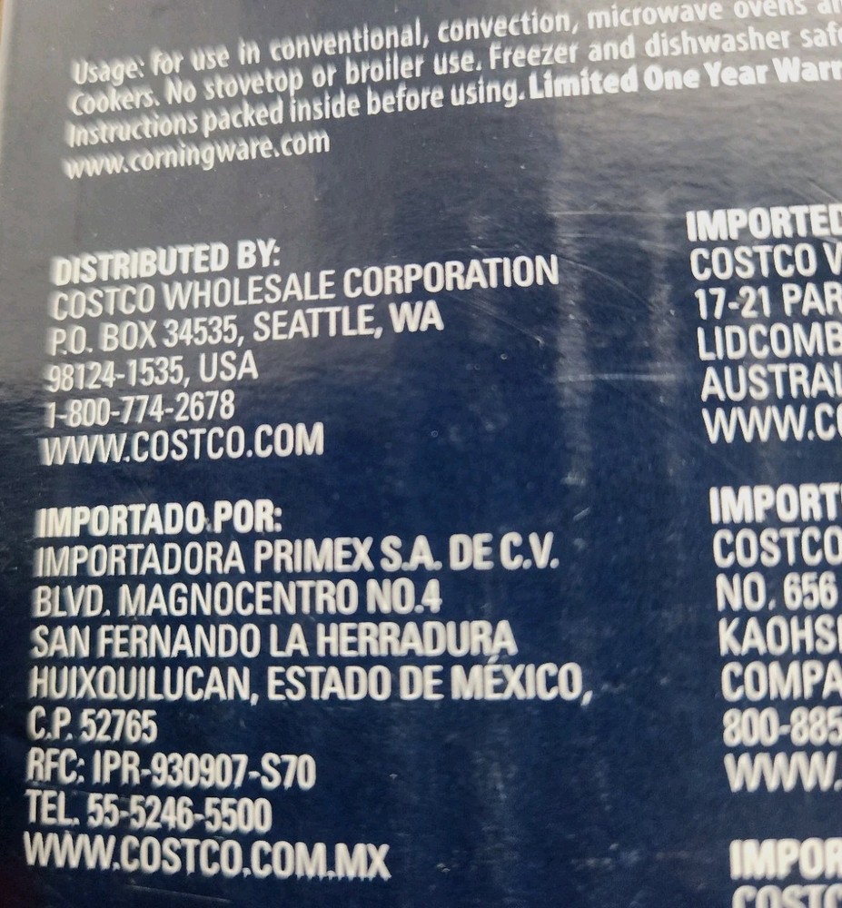 Corningware French White Ceramic Bakeware New In BOX