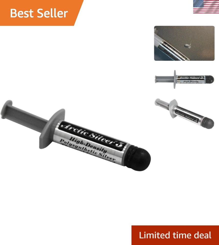 Arctic Silver 5 Thermal Paste 3.5g – Durable, Easy-to-Apply CPU Cooling Solution