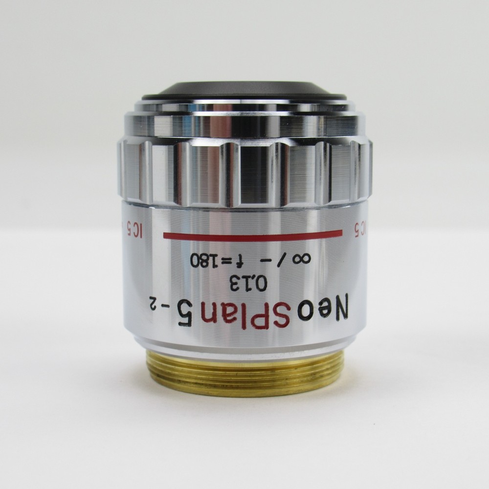 OLYMPUS NEOSPLAN 5-2 0.13 F=180 MICROSCOPE OBJECTIVE LENS 5X - IC 5