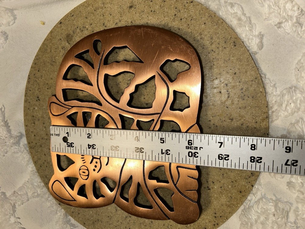 Copper, Figural Cat Trivet or Teapot stand