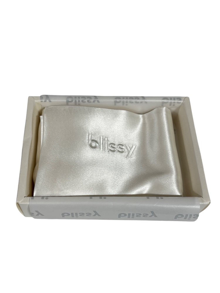Blissy 100% Pure Mulberry Silk Pillowcase Standard Size White