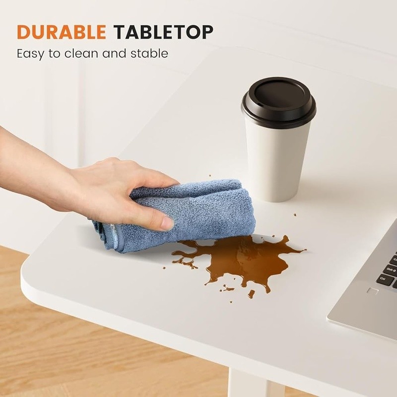 Adjustable Rolling Laptop Table Overbed Side Table Portable & Mobile Desk New
