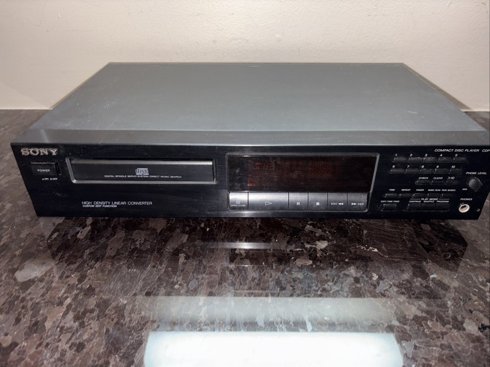 Vintage Sony CDP-215 Compact Disc Player No Remote - Tested