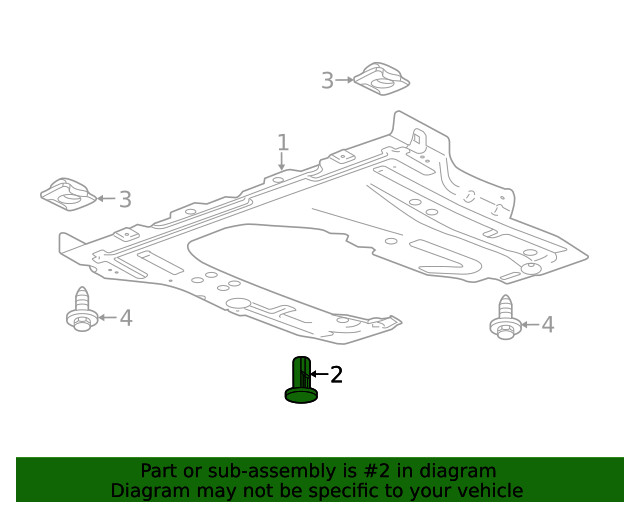 Genuine GM Front Compartment Insulator Cover Retainer 95216004