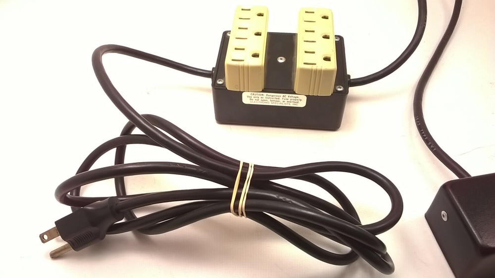 ESP REMOTE SWITCH SPIKE SUPPRESSOR Six 6 Socket Grounded Vintage Model Train