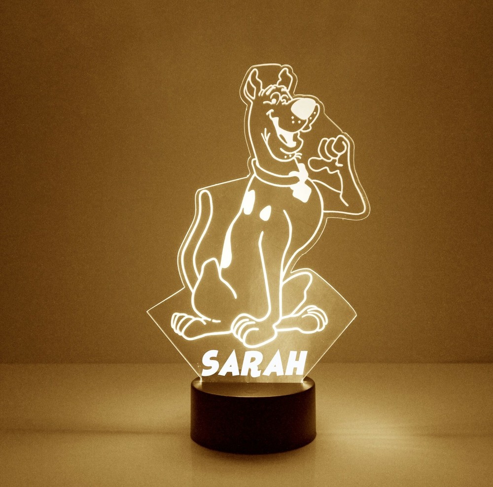 Scooby Doo FREE LED Night Light Lamp with Remote Control Light