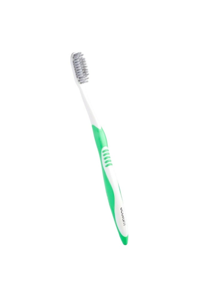 EcoFam Compostable Toothbrush with Silver Anti-Microbial Bristles (8 pack)