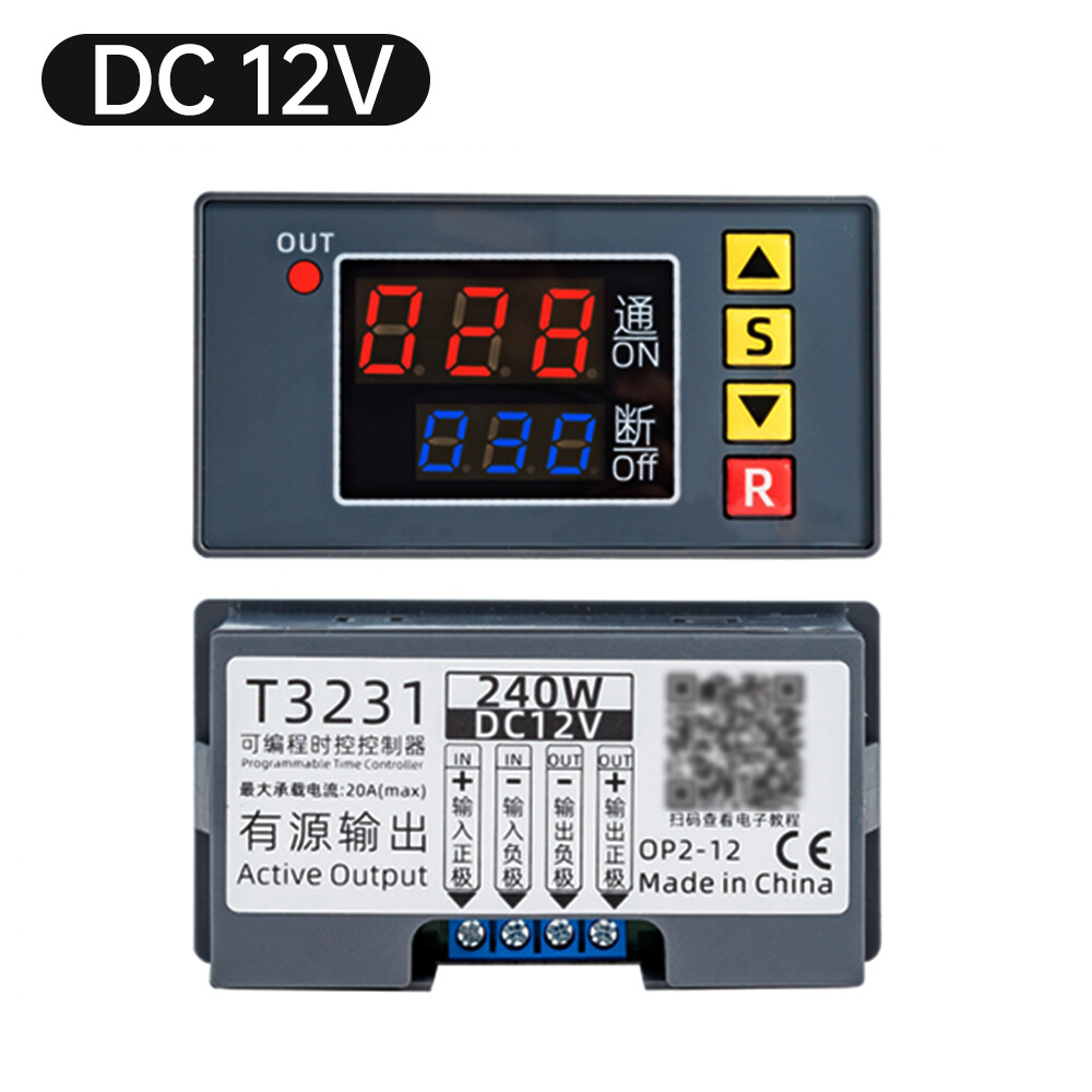 T3231 Programmable Digital Time Delay Relay Dual Display Timer Control Switch