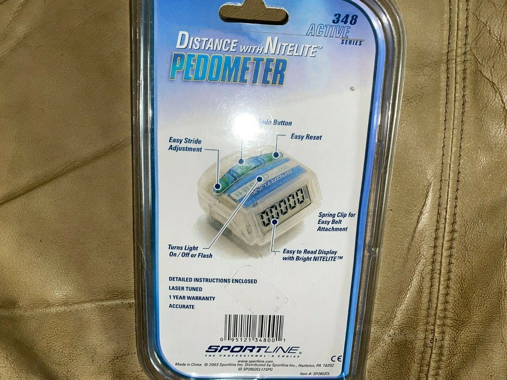 Sportline Pedometer, Distance with Nitelight