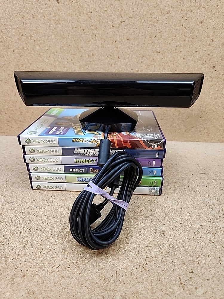 Microsoft Xbox 360 Kinect Bundle - 6 Games and Kinect Sensor Tested Working