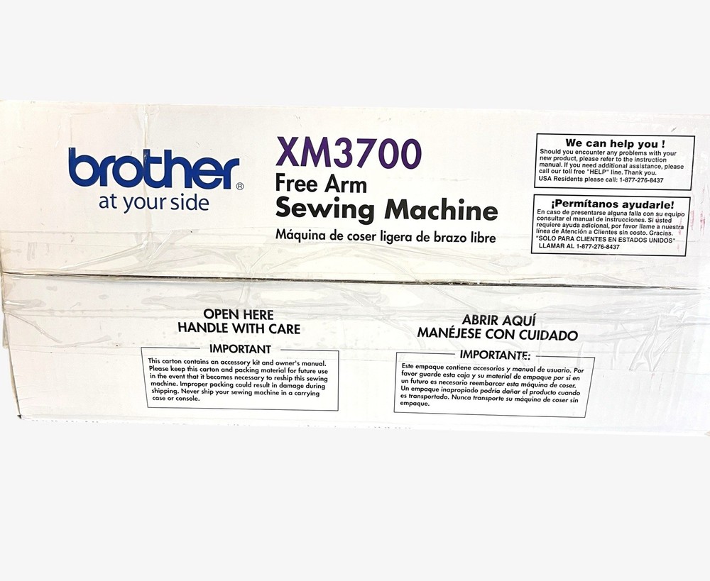 Brother SewIng MachIne XM3700 Automatic Needle Threader and Thread Bundle