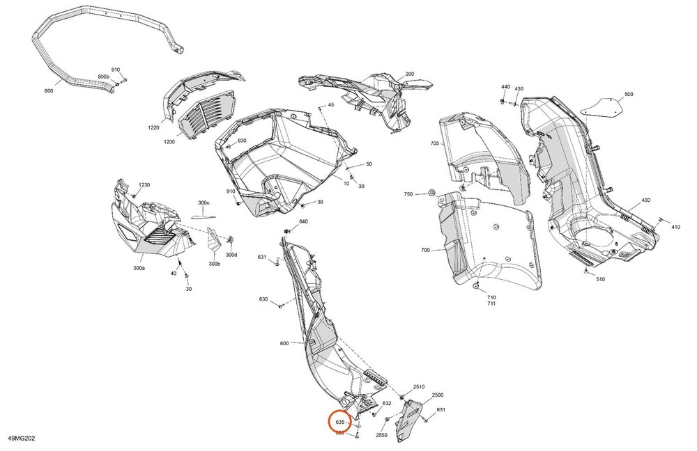 CAN-AM 250200025 - M5 Washer for 15" Windshield