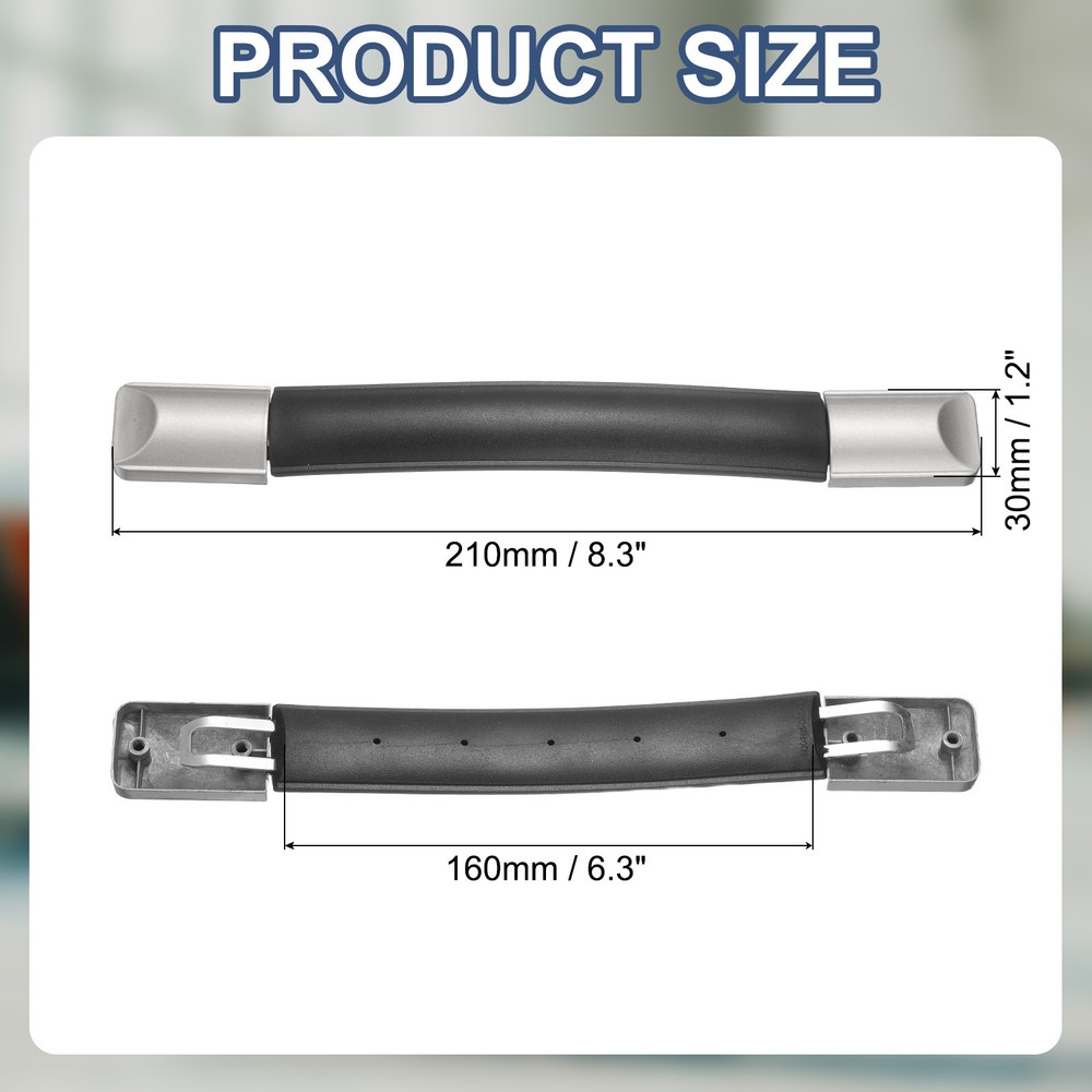 Luggage Handle 8.27" x 1.2" (L x W) Plastic Pull Handle Grip Replacement Black
