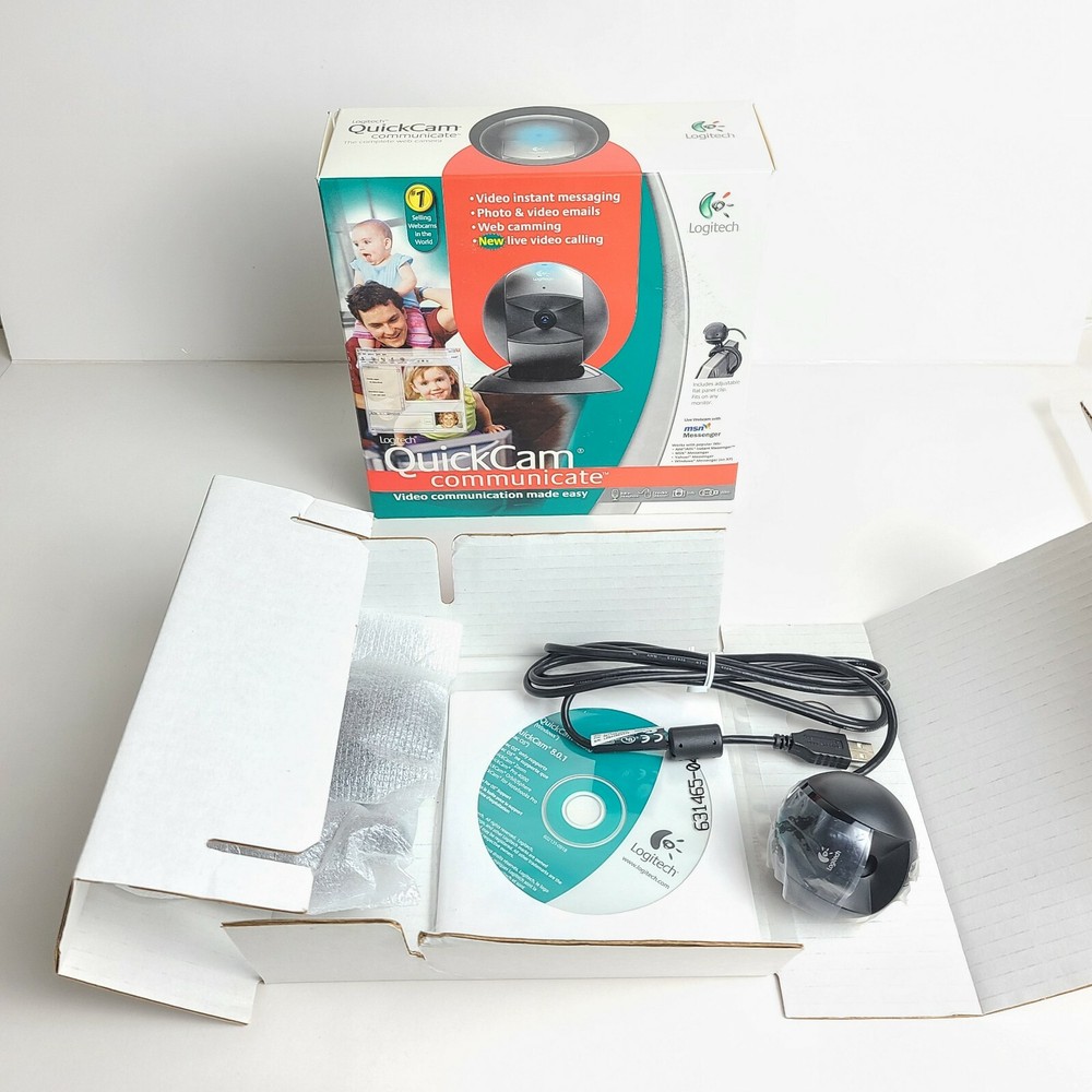 Logitech Quick Cam Communicate USB 2.0 #961465-0403 Web Cam Built In Microphone