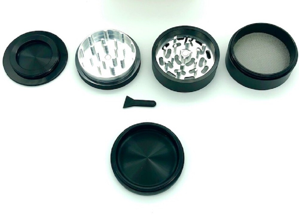 RAW Life 4-Piece Herb Grinder Version 3 V3 - Black