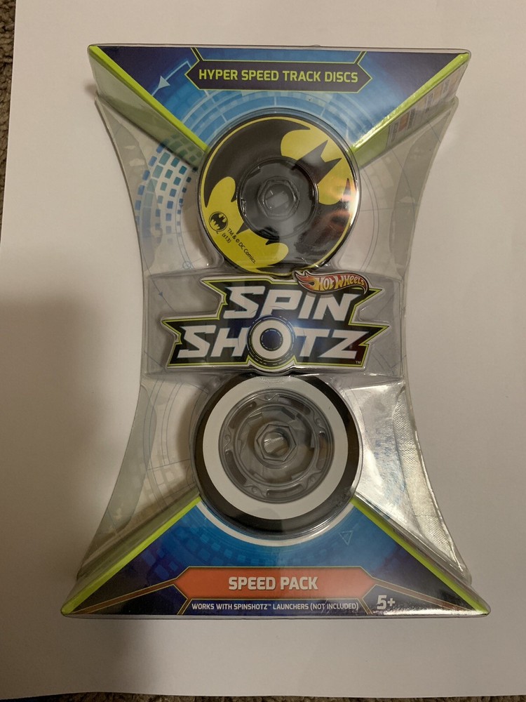 Mattel Hot Wheels Spin Shotz Hyper Speed Track Discs Batman