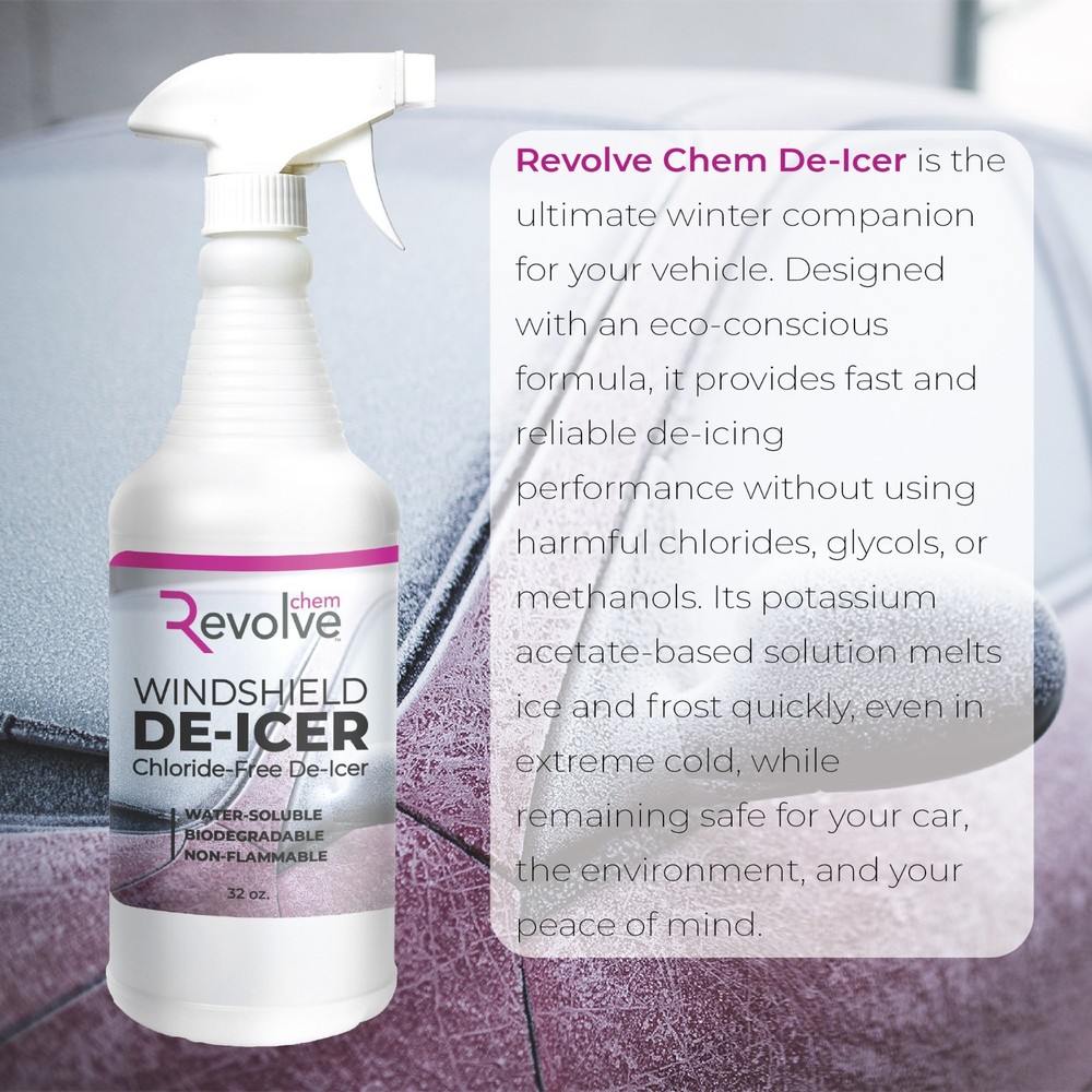 Windshield De-Icer & Washer Fluid - 1 Gallon - Chloride-Free Formula