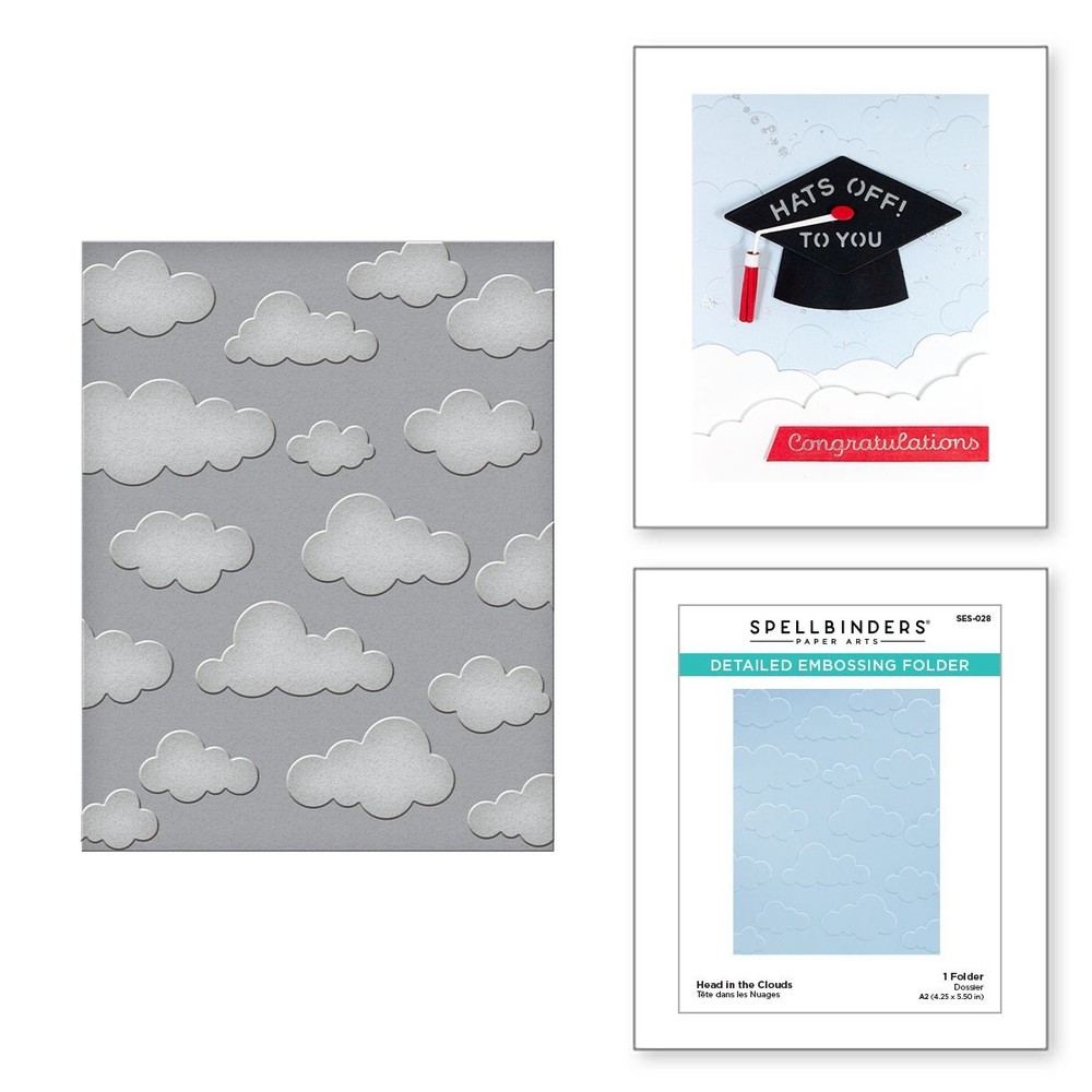 Spellbinders Embossing Folder-Open Road Head In The Clouds