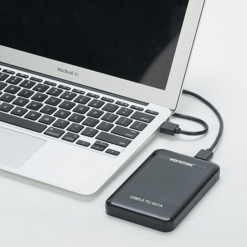 2.5'' SSD HDD External Hard Drive Enclosure - WEETOTUNG USB3.0 5Gbps Black